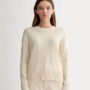 Everlane The Boxy Sweater in Everyday Cotton